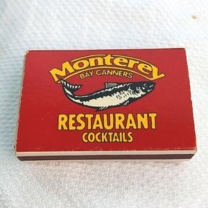 Vintage Monterey Bay Canners Restaurant Matchbox